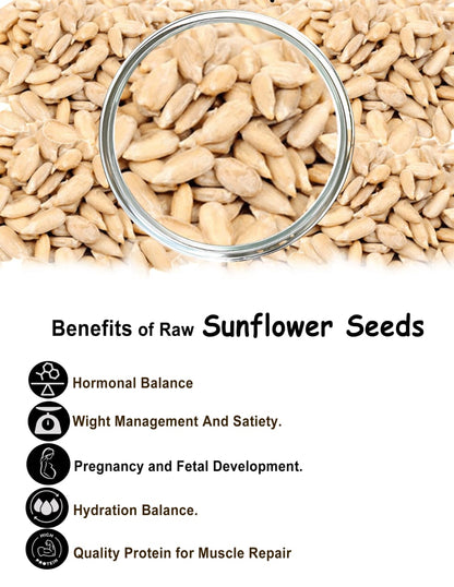 Raw Sunflower Seeds |200G/500G| Protein-Rich Snack for Immunity & Skin Health