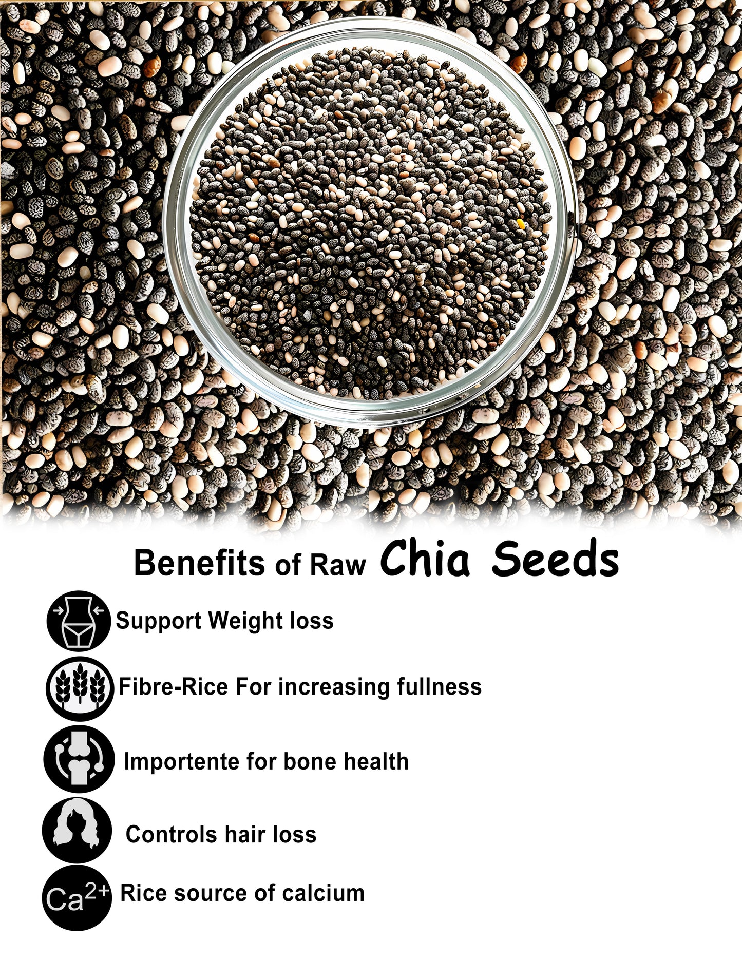 Raw Chia Seeds |200G/500G| Best for your healthy living