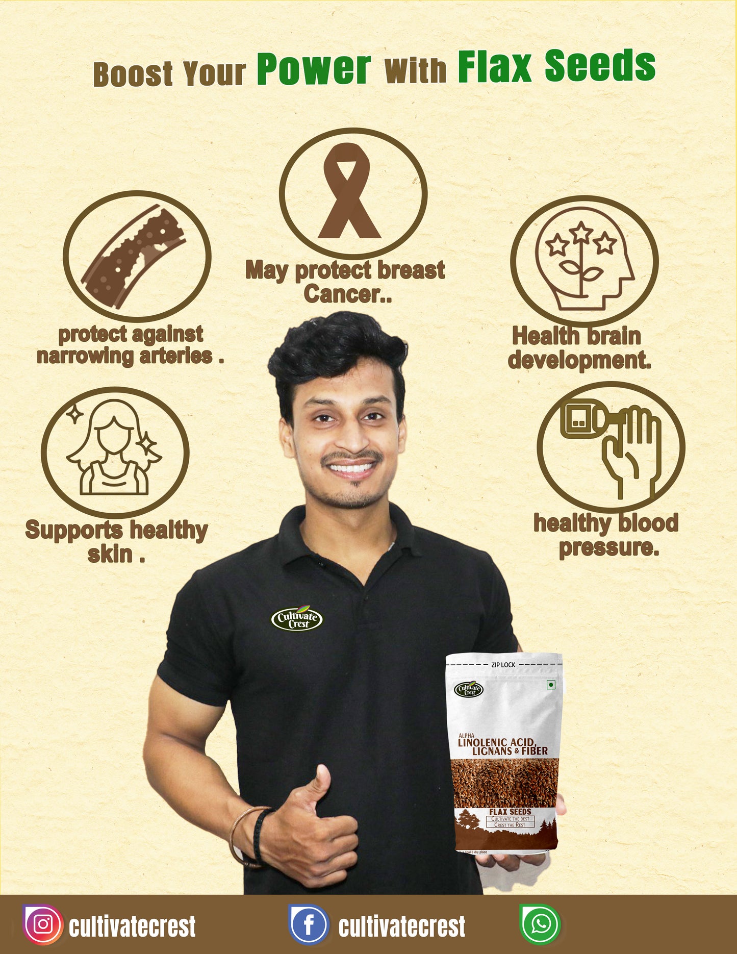 Premium Raw Flax Seeds |200G/500G| Superfood for Weight Loss & Heart Health