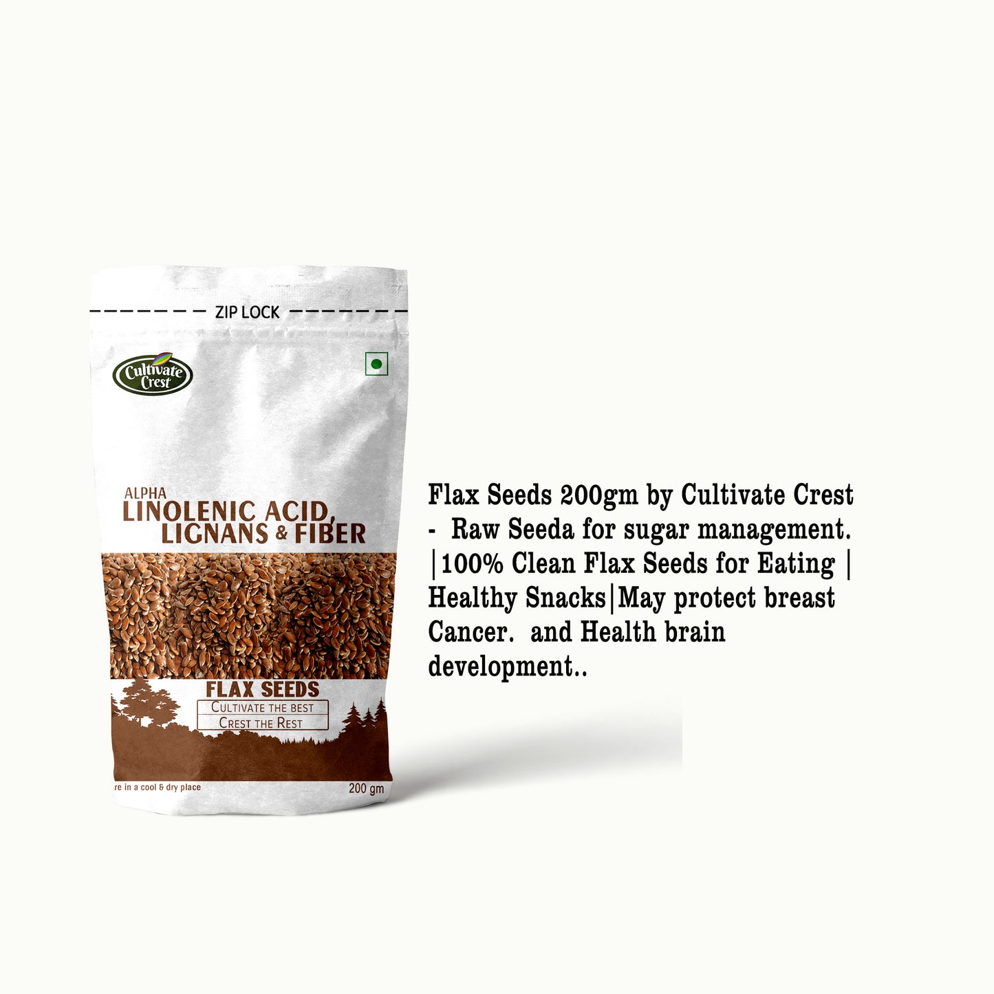Premium Raw Flax Seeds |200G/500G| Superfood for Weight Loss & Heart Health