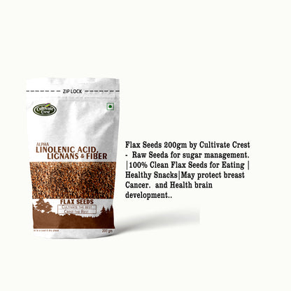 Premium Raw Flax Seeds |200G/500G| Superfood for Weight Loss & Heart Health