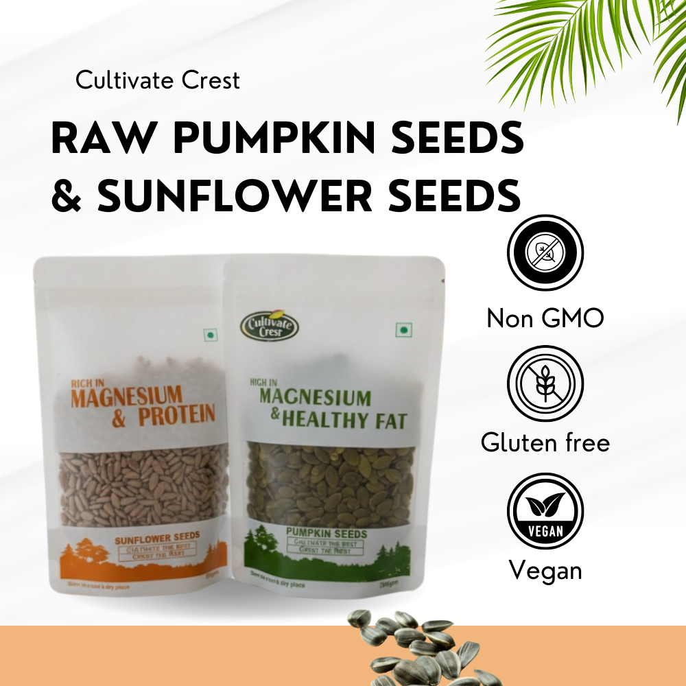 Raw Pumpkin Seeds & Sunflower Seeds