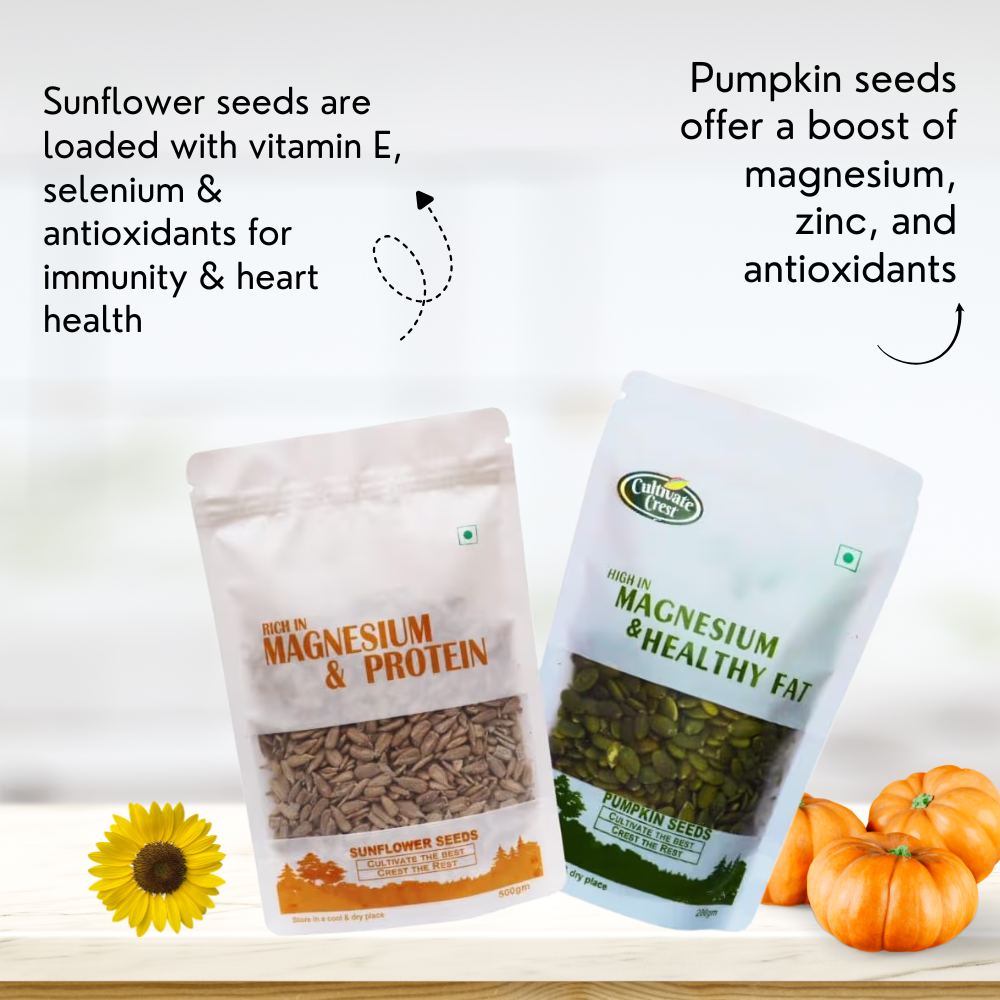 Sunflower Seeds & Pumpkin Seeds Benefits